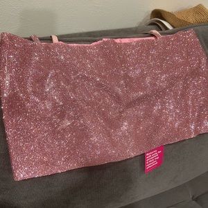 Pink Sparkly Party Crop Top